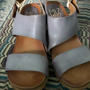 Dusty Blue leather Sandal